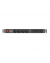 lanberg Listwa zasilająca Rack PDU 1U 4x PL + 4x IEC C13 2m 10A czarna - nr 2