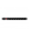 Lanberg  listwa zasilająca Rack PDU 1U 16A, 7x schuco, 2m, czarna - nr 19