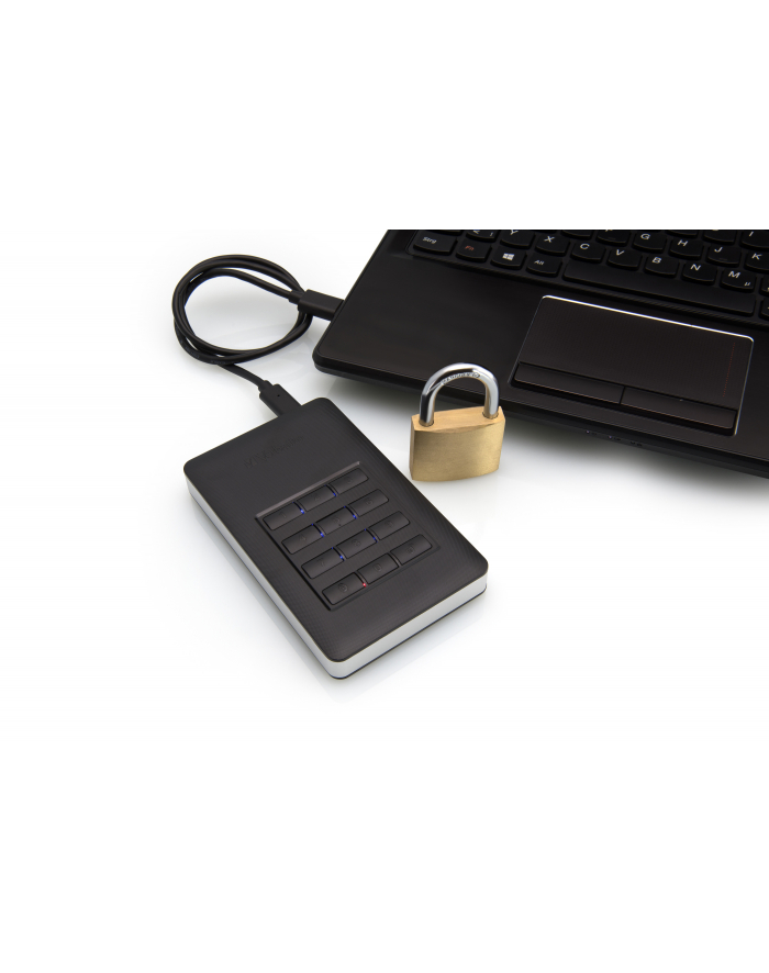Verbatim dysk zewnętrzny Store 'n' Go 2.5'', 1TB, USB 3.1, Czarny, szyfrowany główny
