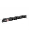 Lanberg  listwa zasilająca Rack PDU 1U 10A, 8x ( 4xE-4xIEC ), 2m, czarna - nr 10