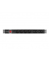 Lanberg  listwa zasilająca Rack PDU 1U 10A, 8x ( 4xE-4xIEC ), 2m, czarna - nr 12