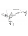 digitus Ramię biurkowe potrójne z zaciskiem, regulowane, 3xLCD, max. 27', max. 6kg, uchylno-obrotowe 360 stopni - nr 10