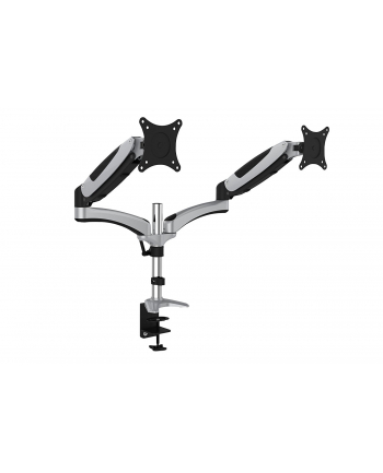 digitus Ramię biurkowe podwójne z zaciskiem, regulowany, 2xLCD, max. 27', max. 8kg, uchylno-obrotowe 360 stopni
