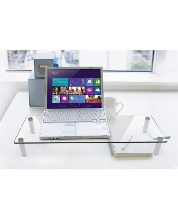 digitus Szklana podstawa dla monitora, powierzchnia robocza: 56x21cm, max. obciążenie: 20kg nr 1