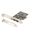 digitus Karta/Kontroler Firewire (400) PCI Exp., 2xZew. 1xZew.(Mini) IEEE1394a 6pin + Mini, Low Profile - nr 11