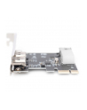 digitus Karta/Kontroler Firewire (400) PCI Exp., 2xZew. 1xZew.(Mini) IEEE1394a 6pin + Mini, Low Profile - nr 27