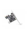 digitus Karta/Kontroler Firewire (400) PCI Exp., 2xZew. 1xZew.(Mini) IEEE1394a 6pin + Mini, Low Profile - nr 35