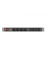 lanberg Listwa zasilająca Rack PDU 1U 4x PL + 4x IEC C13 2m 10A czarna - nr 11