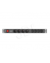 lanberg Listwa zasilająca Rack PDU 1U 4x PL + 4x IEC C13 2m 10A czarna - nr 7