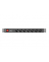 lanberg Listwa zasilajaca Rack PDU 1U 7x Schuko 2m 16A czarna - nr 7