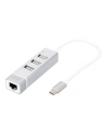 digitus HUB/Koncentrator 3-portowy USB 2.0 HighSpeed Typ C z Fast Etherne - nr 25