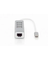digitus HUB/Koncentrator 3-portowy USB 2.0 HighSpeed Typ C z Fast Etherne - nr 9