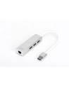 digitus HUB/Koncentrator 3-portowy USB 3.0 SuperSpeed z Gigabit LAN adapter - nr 10
