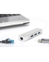 digitus HUB/Koncentrator 3-portowy USB 3.0 SuperSpeed z Gigabit LAN adapter - nr 11