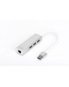 digitus HUB/Koncentrator 3-portowy USB 3.0 SuperSpeed z Gigabit LAN adapter - nr 12