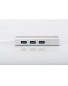 digitus HUB/Koncentrator 3-portowy USB 3.0 SuperSpeed z Gigabit LAN adapter - nr 14