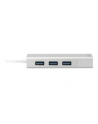 digitus HUB/Koncentrator 3-portowy USB 3.0 SuperSpeed z Gigabit LAN adapter - nr 22