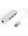 digitus HUB/Koncentrator 3-portowy USB 3.0 SuperSpeed z Gigabit LAN adapter - nr 31