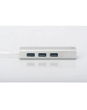 digitus HUB/Koncentrator 3-portowy USB 3.0 SuperSpeed z Gigabit LAN adapter - nr 32