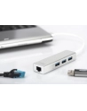 digitus HUB/Koncentrator 3-portowy USB 3.0 SuperSpeed z Gigabit LAN adapter - nr 34