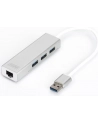 digitus HUB/Koncentrator 3-portowy USB 3.0 SuperSpeed z Gigabit LAN adapter - nr 59
