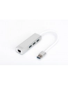 digitus HUB/Koncentrator 3-portowy USB 3.0 SuperSpeed z Gigabit LAN adapter - nr 64