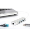 digitus HUB/Koncentrator 3-portowy USB 3.0 SuperSpeed z Gigabit LAN adapter - nr 68