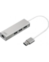 digitus HUB/Koncentrator 3-portowy USB 3.0 SuperSpeed z Gigabit LAN adapter - nr 69