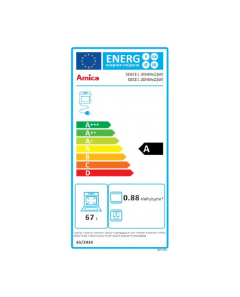 amica 58CE1.30HMSQW Kuchnia ceramiczna