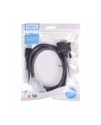 tb Kabel HDMI - DVI 1.8m DVI 24+1, pozłacany