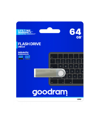 goodram UUN2 64GB USB2.0 Srebrny