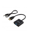 elmak SAVIO Adapter HDMI (M) - VGA 15 pin (F) z dźwiękiem (jack 3,5mm) CL-23/B - nr 6