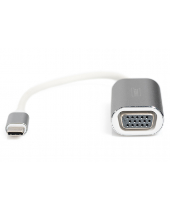 digitus Adapter VGA FullHD 75Hz USB 3.0 Typ-C, obudowa aluminiowa, długość