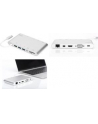 digitus Stacja dokująca USB Typ C, 11 dodatkowych portów, funkcja Dual Monitor, 4K, aluminiowa, srebrna - nr 86
