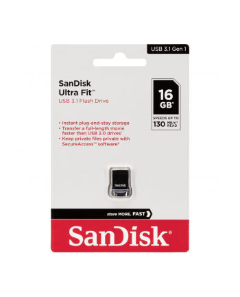 sandisk ULTRA FIT USB 3.1 16GB 130MB/s nr 1