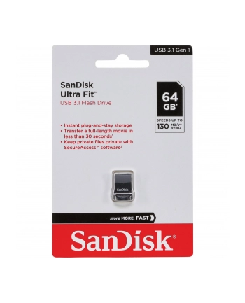 sandisk ULTRA FIT USB 3.1 64GB 130MB/s nr 1