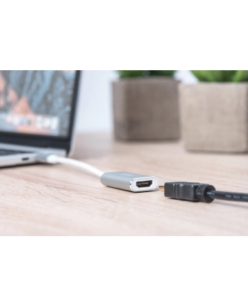 digitus Adapter HDMI 4K 30Hz USB 3.0 Typ-C, obudowa aluminiowa, długość