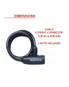 master lock Linka zapiezpieczającza 8mm - 1.8m - nr 9