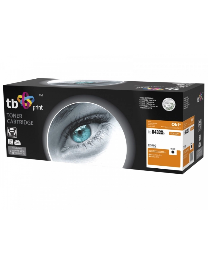 tb print Toner do OKI B432 TO-B432XN BK 100% nowy główny