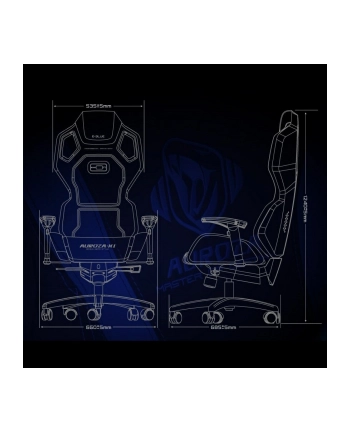 e-blue Fotel dla gracza AUROZA czerwony  47368 nr 1