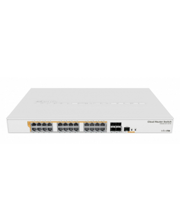 MikroTik Cloud Router Switch CRS328-24P-4S+RM, 800MHz CPU,512MB RAM, 24xLAN, 4xSFP+ slot, vč. L5