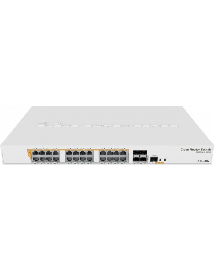 MikroTik Switch CRS328-24P-4S+RM, POE/POE+ switch, Dual boot RouterOS/SwOS, L3, 500W, 1U główny