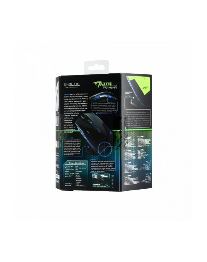 e-blue Mysz USB Mazer R 2400DPI główny
