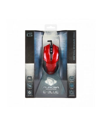 e-blue Mysz USB Auroza G 3000DPI czerwona