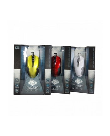 e-blue Mysz USB Auroza G 3000DPI czerwona