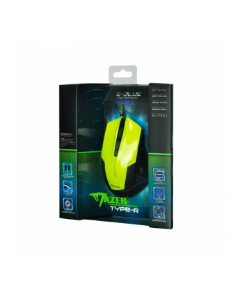 e-blue Mysz USB Mazer R 2400DPI zielona nr 1