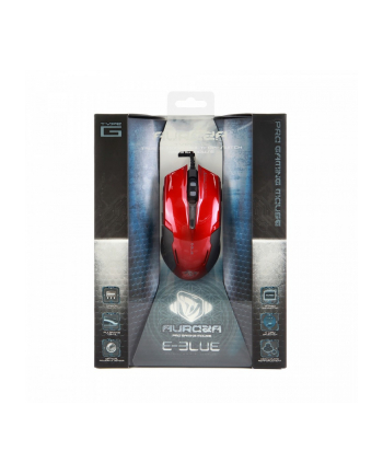 e-blue Mysz USB Auroza G 3000DPI czerwona nr 1