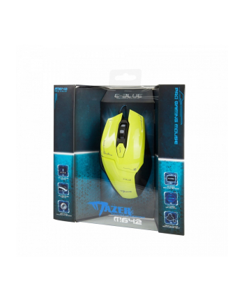 e-blue Mysz USB Mazer 2500DPI zielona nr 1