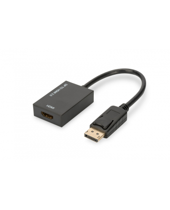 assmann Kabel adapter DisplayPort z zatrzaskiem 1080p 60Hz FHD Typ DP/HDM