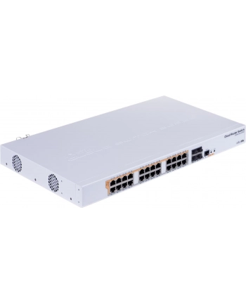 MikroTik Switch CRS328-24P-4S+RM, POE/POE+ switch, Dual boot RouterOS/SwOS, L3, 500W, 1U